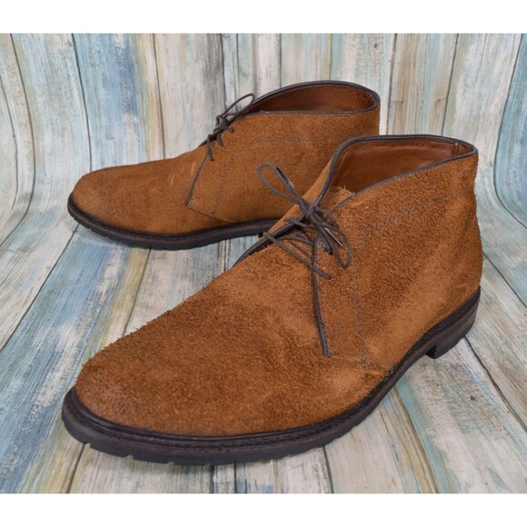 Allen Edmonds Dundee Brown Suede Chukka Ankle Boots Size 12 EEE - Picture 1 of 10
